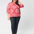 Plus Size BloomTops: Where Fashion Flourishes with Delicate Floral Elegance | XL-7XL
