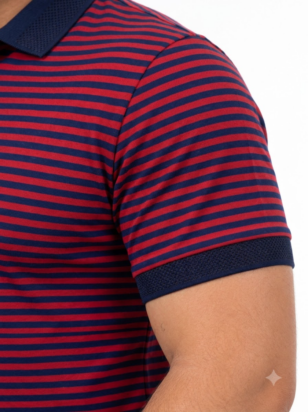 PLUS SIZE MEN STRIPER POLO | XL-7XL