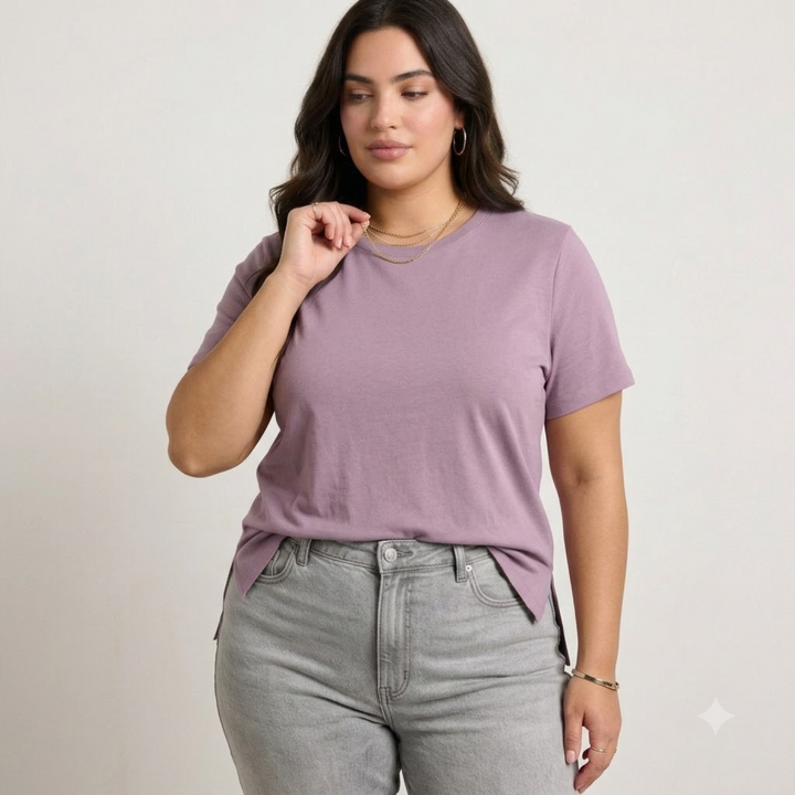PLUS SIZE WOMEN’S SOLID TSHIRT | XL-7XL