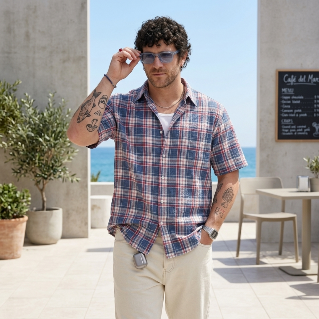 PLUS SIZE MEN'S CHECK SHIRT | XL-7XL