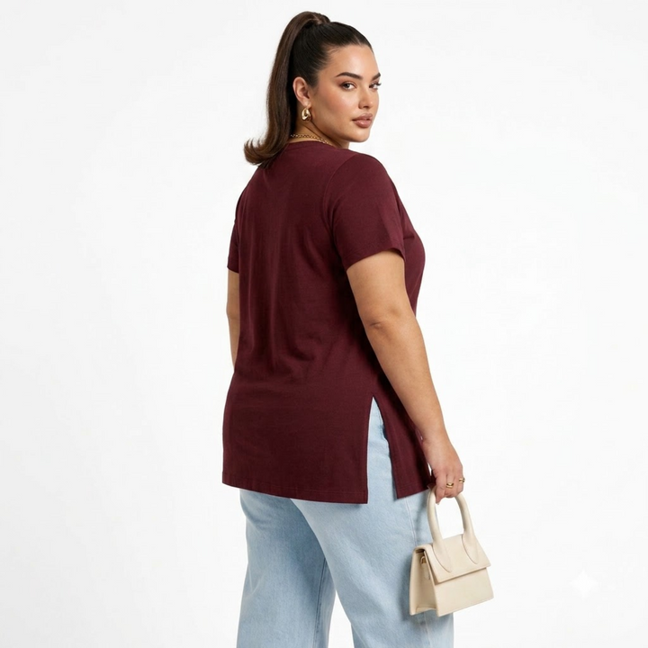 PLUS SIZE WOMEN’S SOLID TSHIRT | XL-7XL