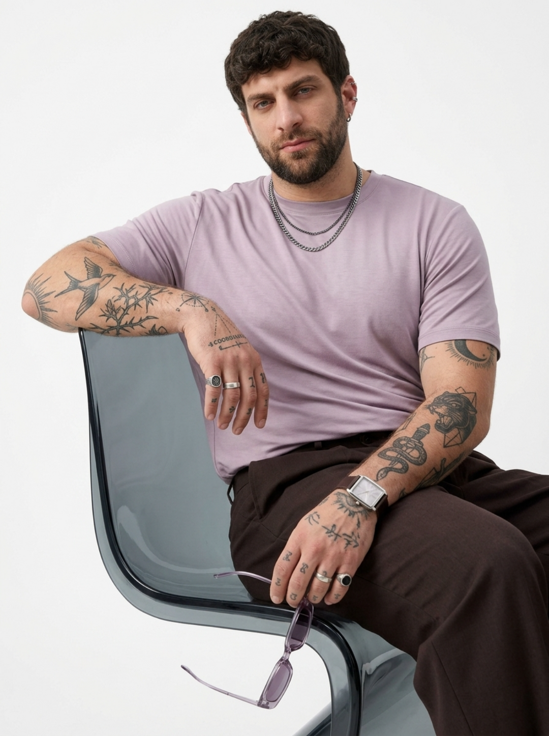 PLUS SIZE BAMBOO COTTON LYCRA T-SHIRT FOR MEN | XL-7XL