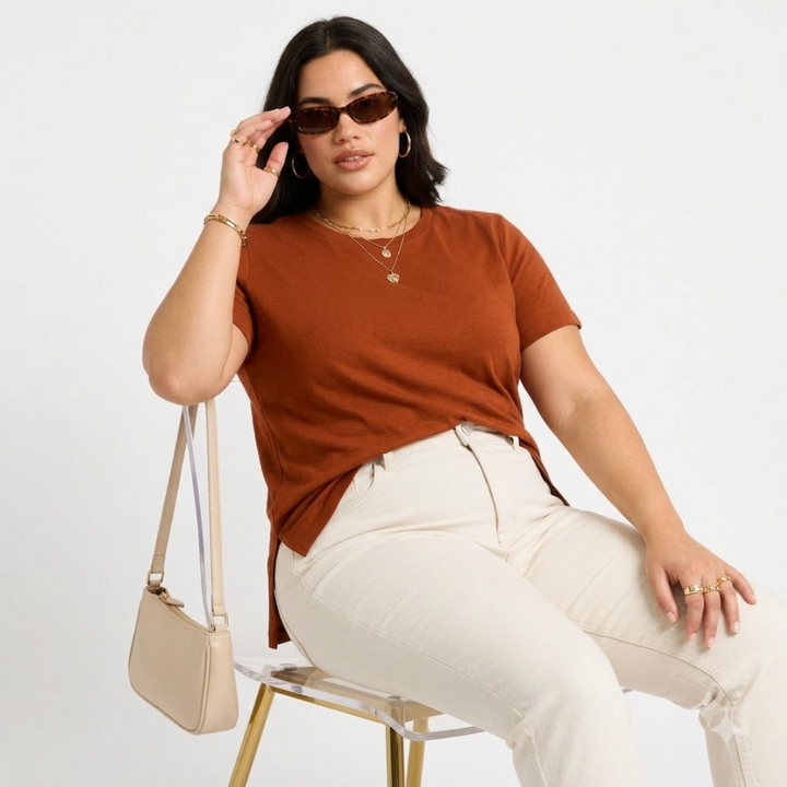 PLUS SIZE WOMEN’S SOLID TSHIRT | XL-7XL