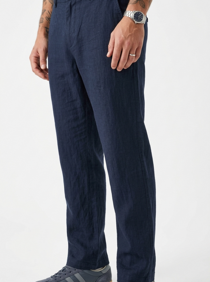 PLUS SIZE MEN’S LINEN PULLON PANT | XL-7XL