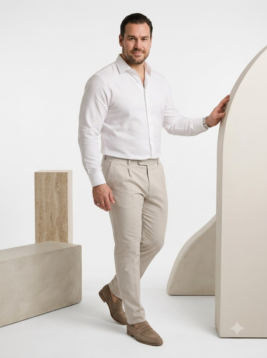 PLUS SIZE SOLID SHIRT FOR MEN | XL-7XL