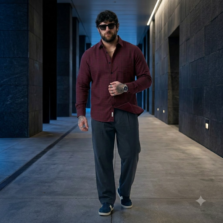 PLUS SIZE CHECK SHIRT FOR MEN | XL-7XL