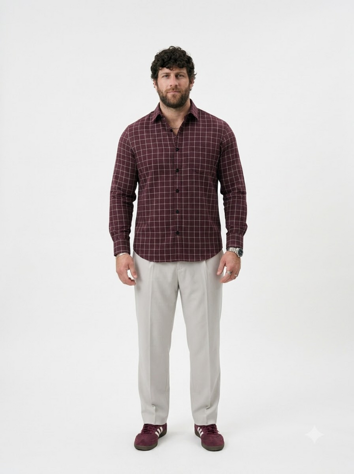 PLUS SIZE CHECK SHIRT FOR MEN | XL-7XL