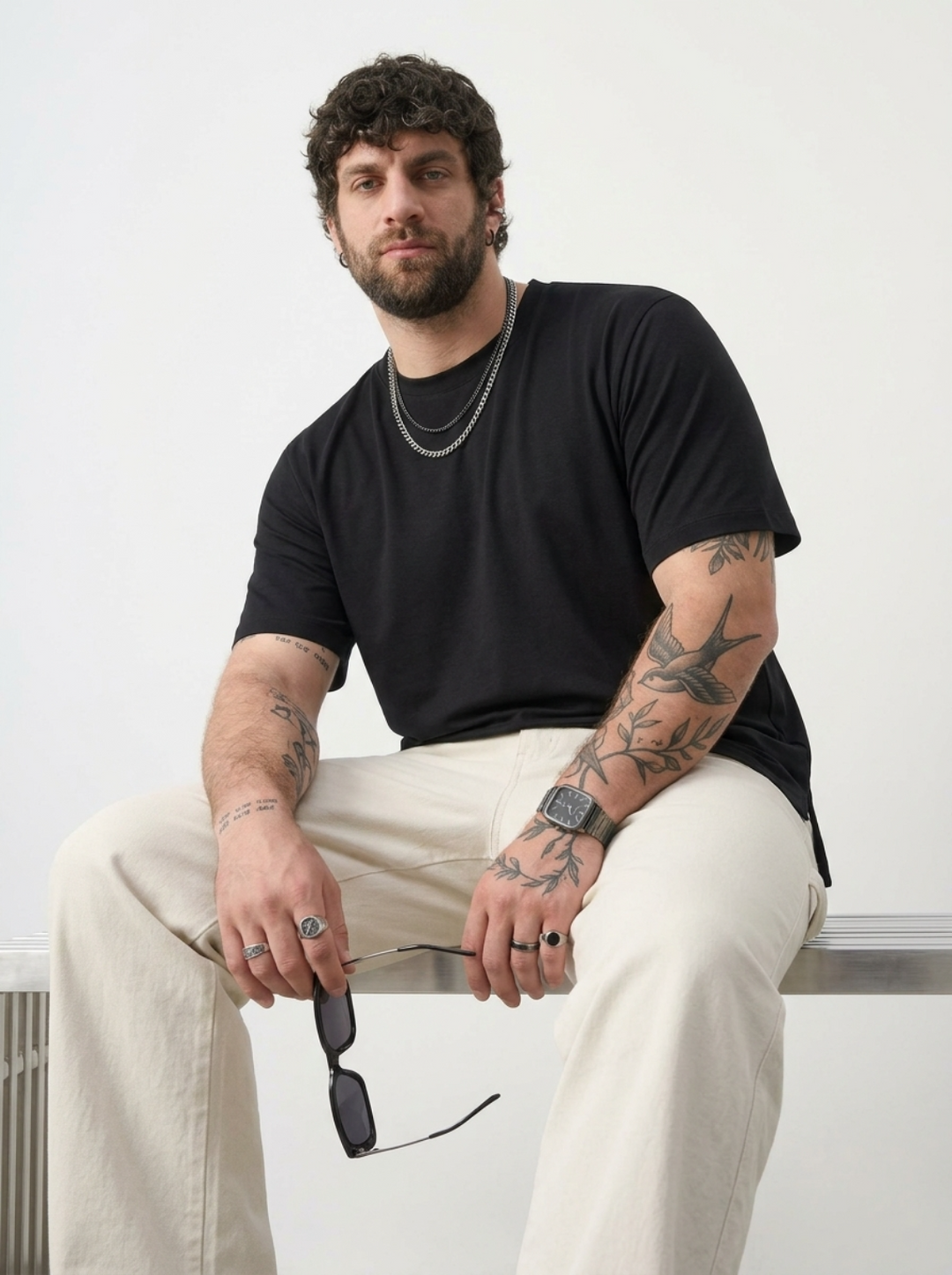 PLUS SIZE BAMBOO COTTON LYCRA T-SHIRT FOR MEN | XL-7XL