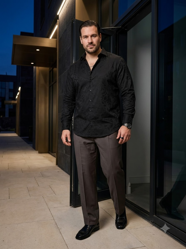 PLUS SIZE JACQURD SHIRT FOR MEN | XL-7XL