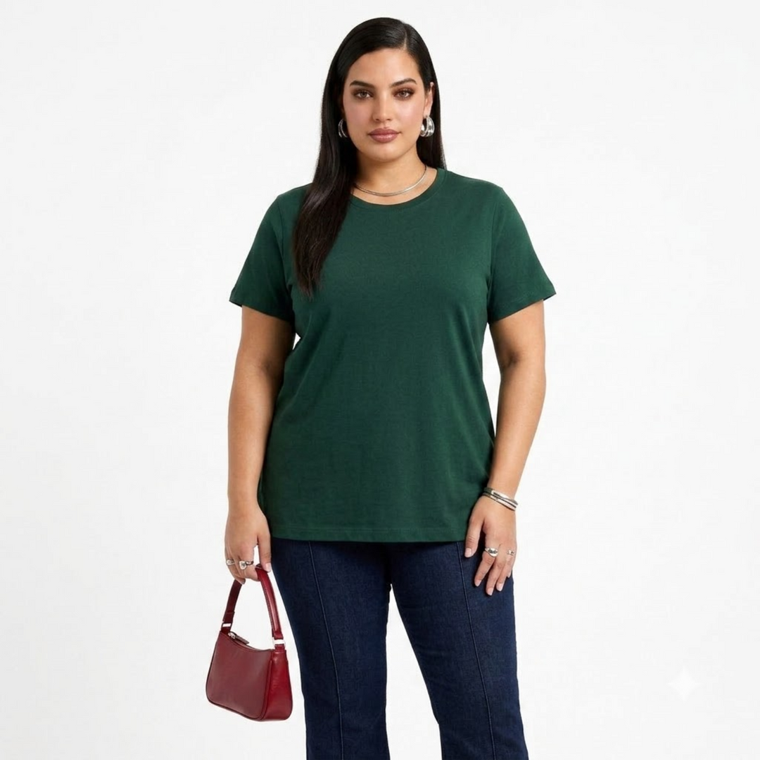 PLUS SIZE WOMEN’S SOLID TSHIRT | XL-7XL