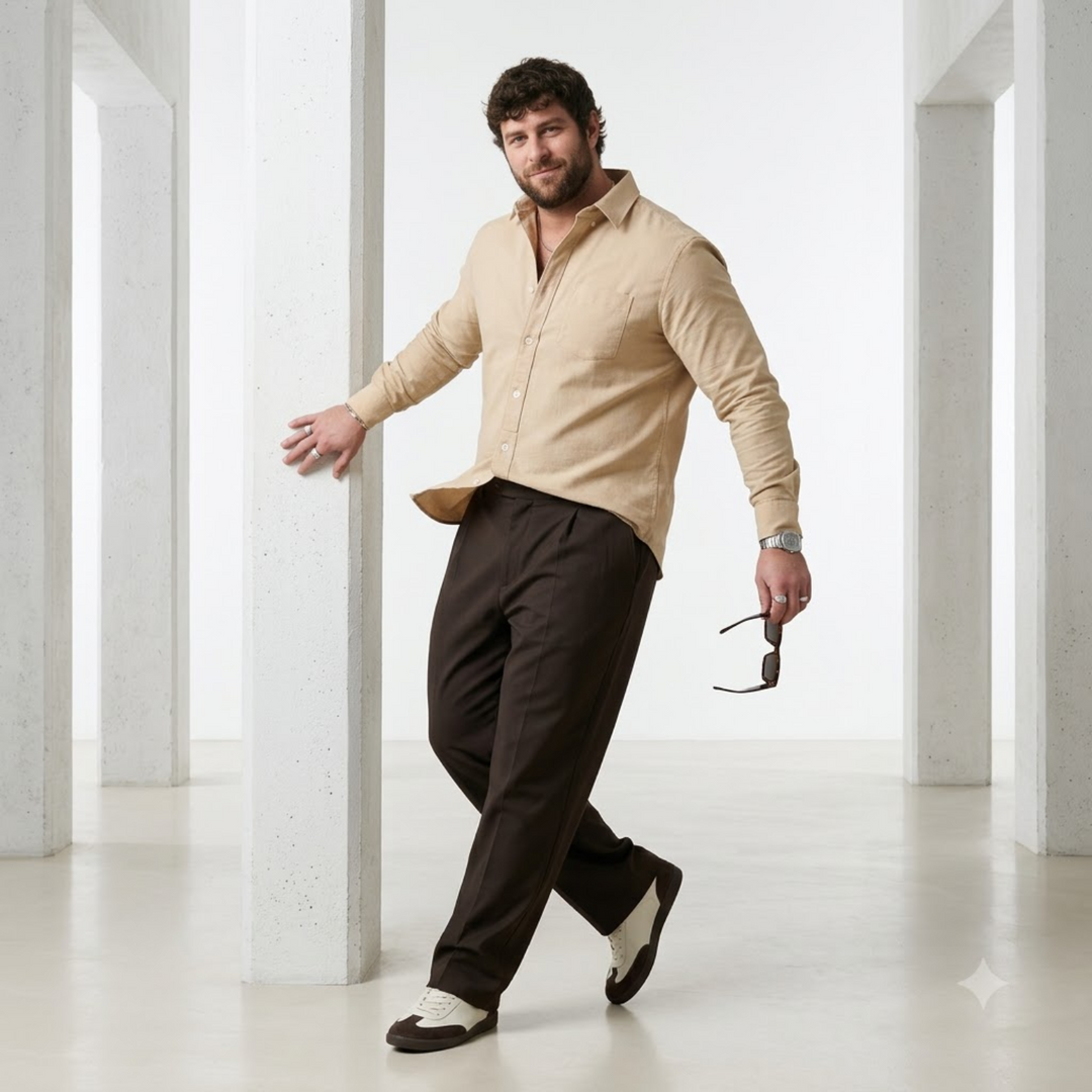 PLUS SIZE SOLID SHIRT FOR MEN | XL-7XL