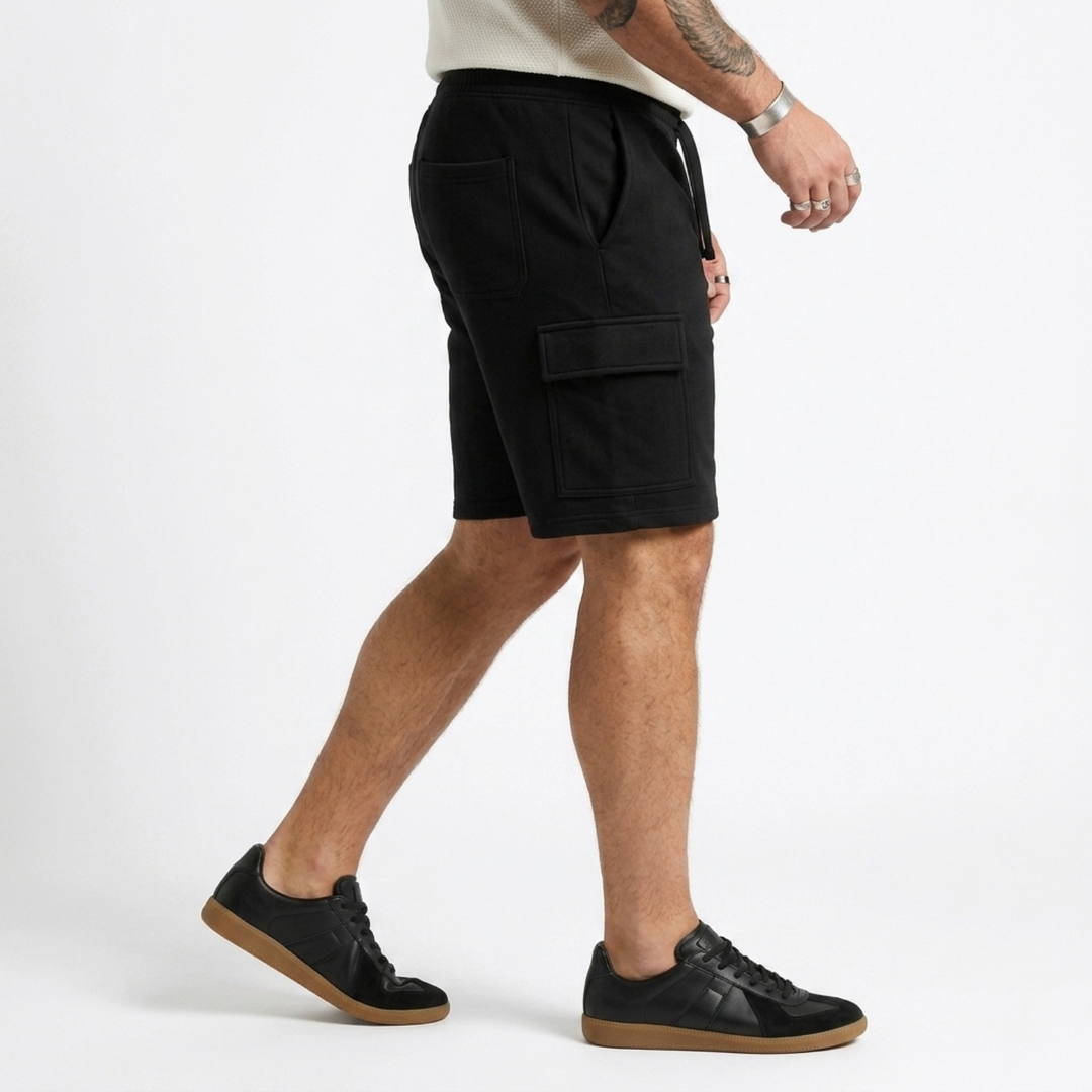 PLUS SIZE MEN’S KNIT CARGO LOUNGE SHORT | XL-7XL
