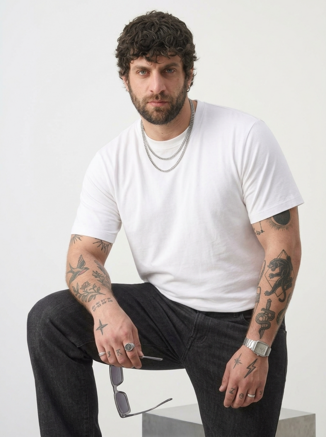 PLUS SIZE BAMBOO COTTON LYCRA T-SHIRT FOR MEN | XL-7XL