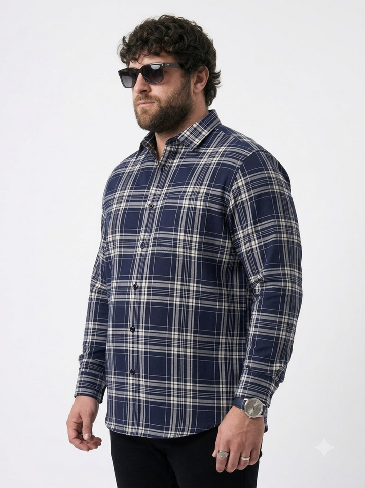 PLUS SIZE CHECK SHIRT FOR MEN | XL-7XL