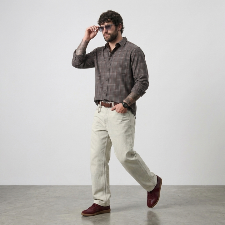 PLUS SIZE MEN’S CHECK SHIRT | XL-7XL
