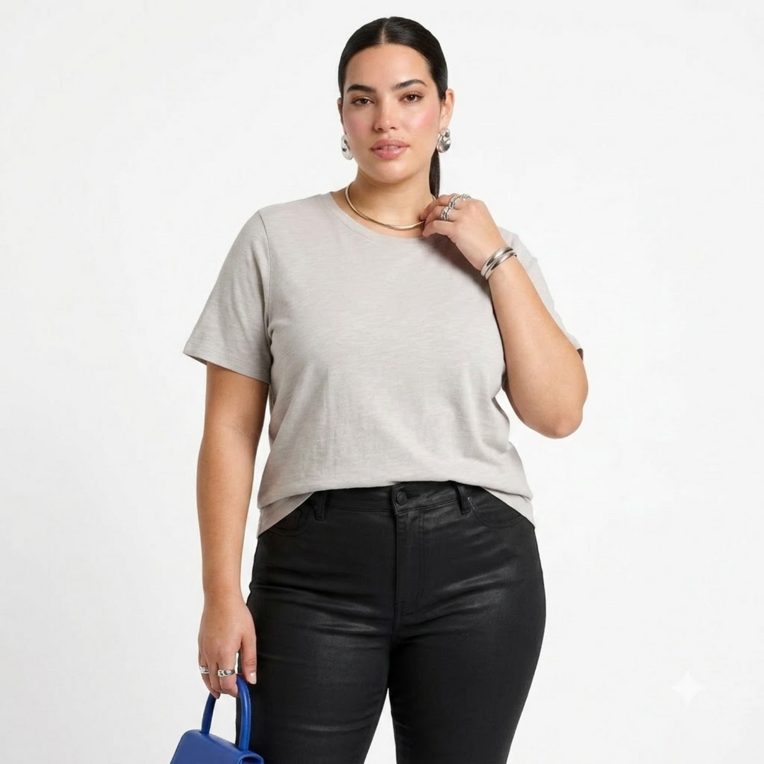 PLUS SIZE WOMEN’S SOLID TSHIRT | XL-7XL