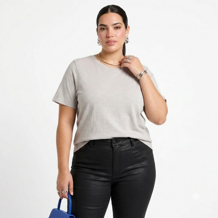 PLUS SIZE WOMEN’S SOLID TSHIRT | XL-7XL