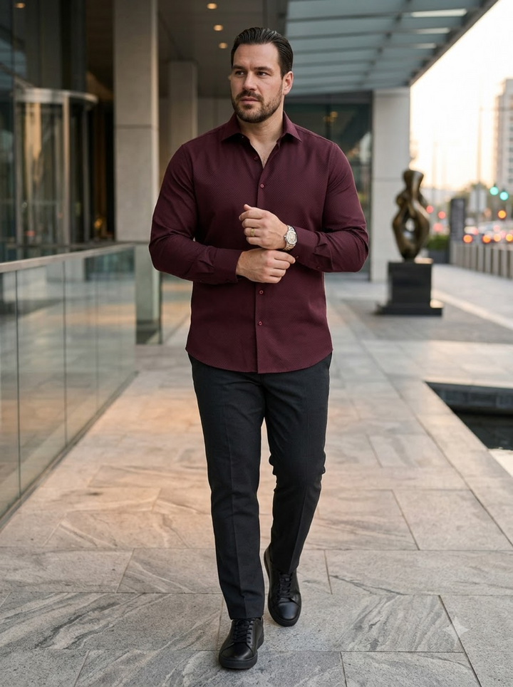 PLUS SIZE SOLID SHIRT FOR MEN | XL-7XL