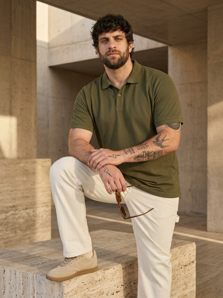 PLUS SIZE MEN SMART POLO | XL-7XL