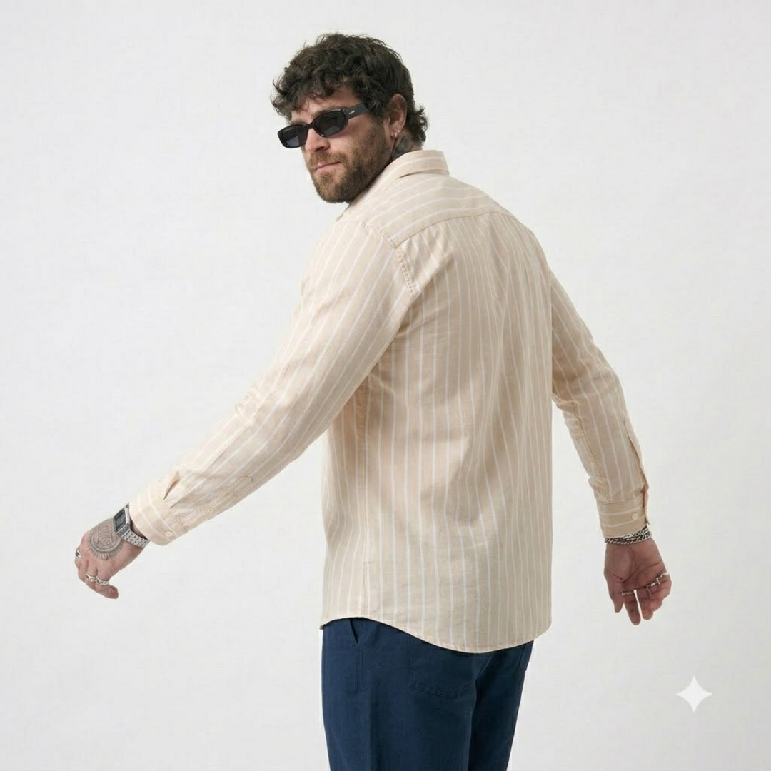PLUS SIZE STRIPE SHIRT FOR MEN | XL-7XL