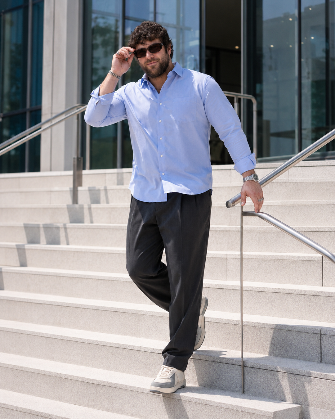 PLUS SIZE SOLID SHIRT FOR MEN | XL-7XL