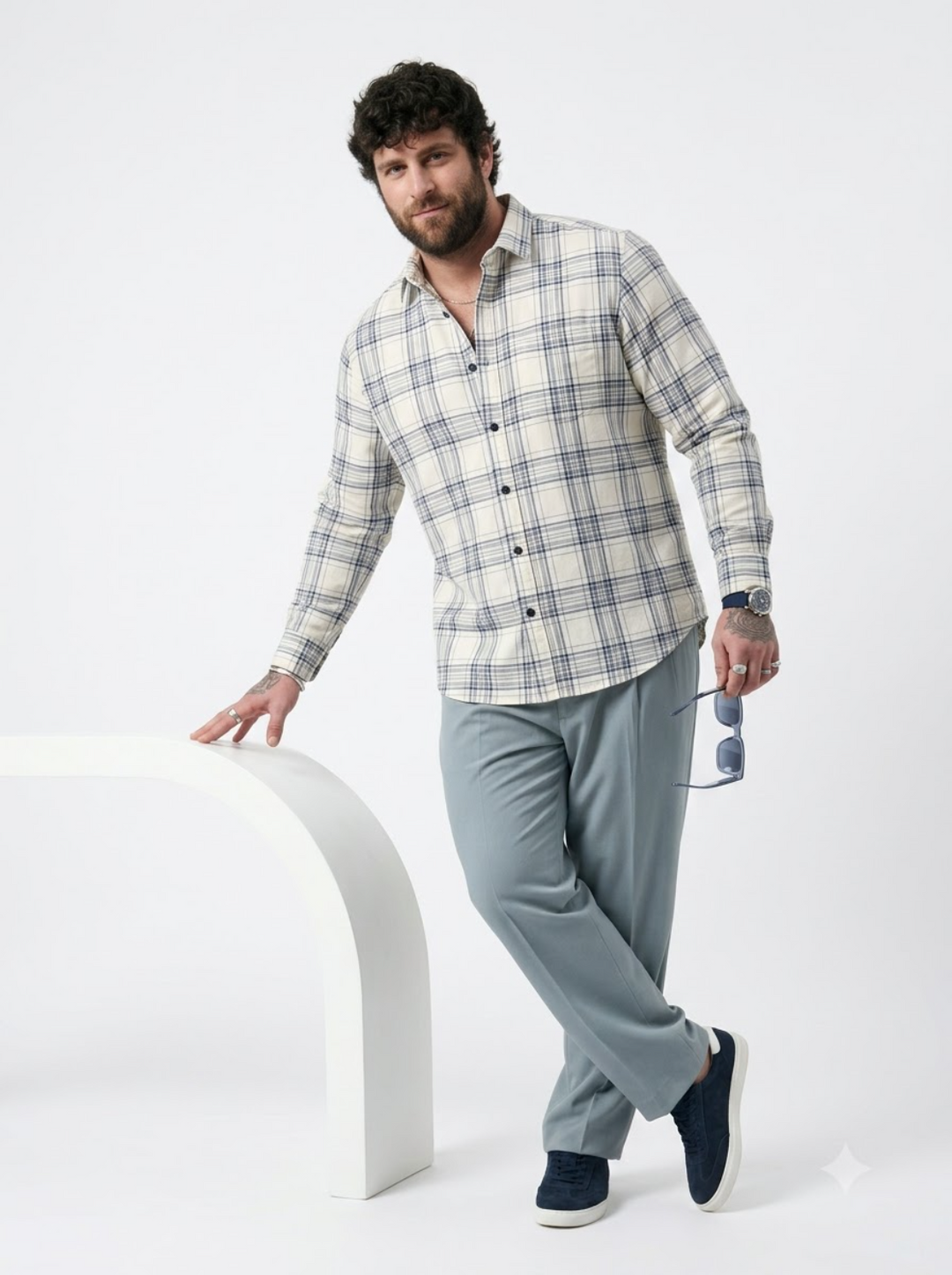 PLUS SIZE CHECK SHIRT FOR MEN | XL-7XL