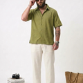 PLUS SIZE RESORT JACQURD SHIRT FOR MEN | XL-7XL