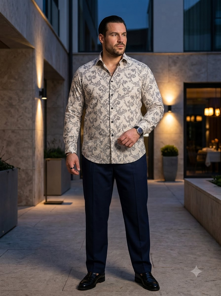 PLUS SIZE PRINTED SHIRT FOR MEN | XL-7XL