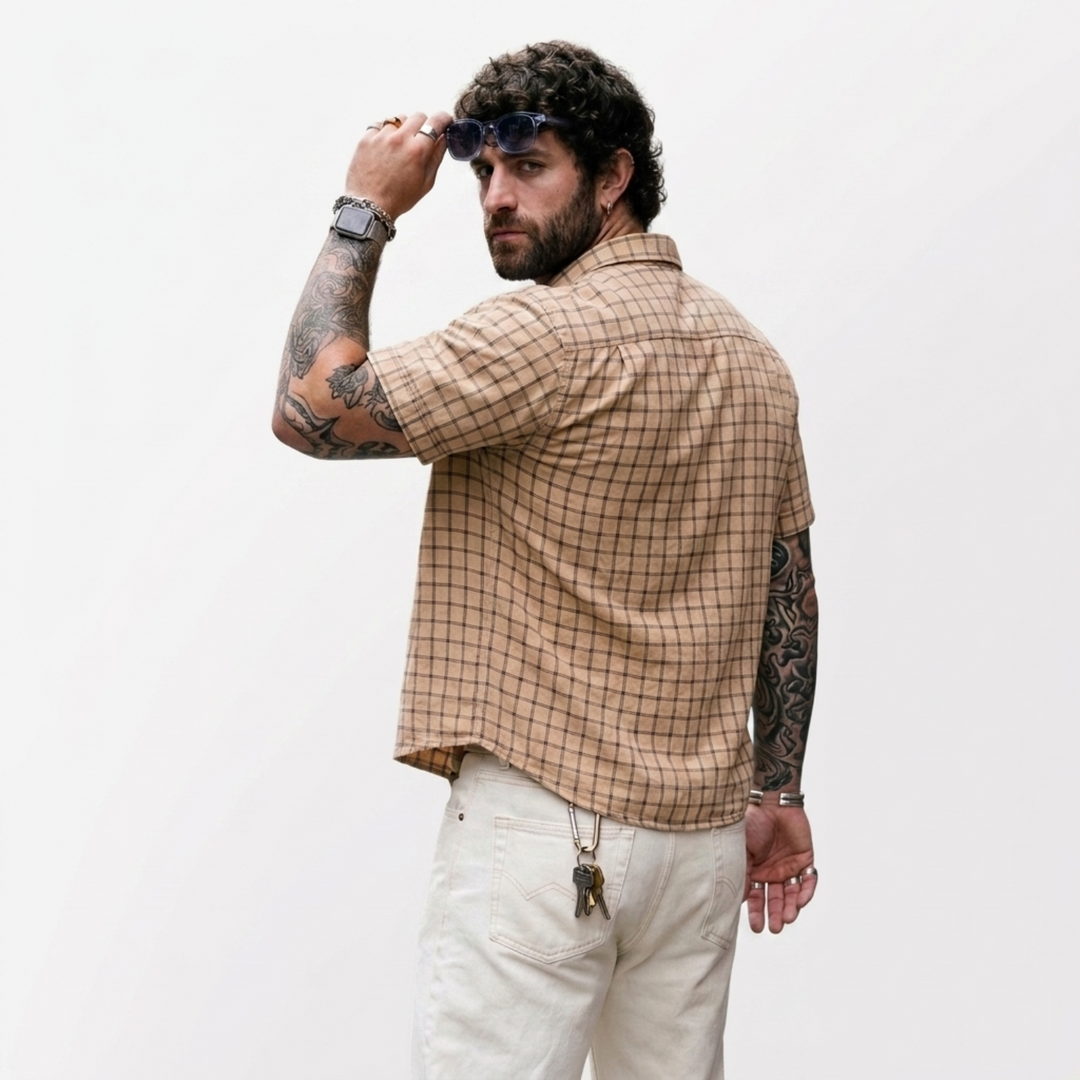 PLUS SIZE MEN’S CHECK SHIRT | XL-7XL