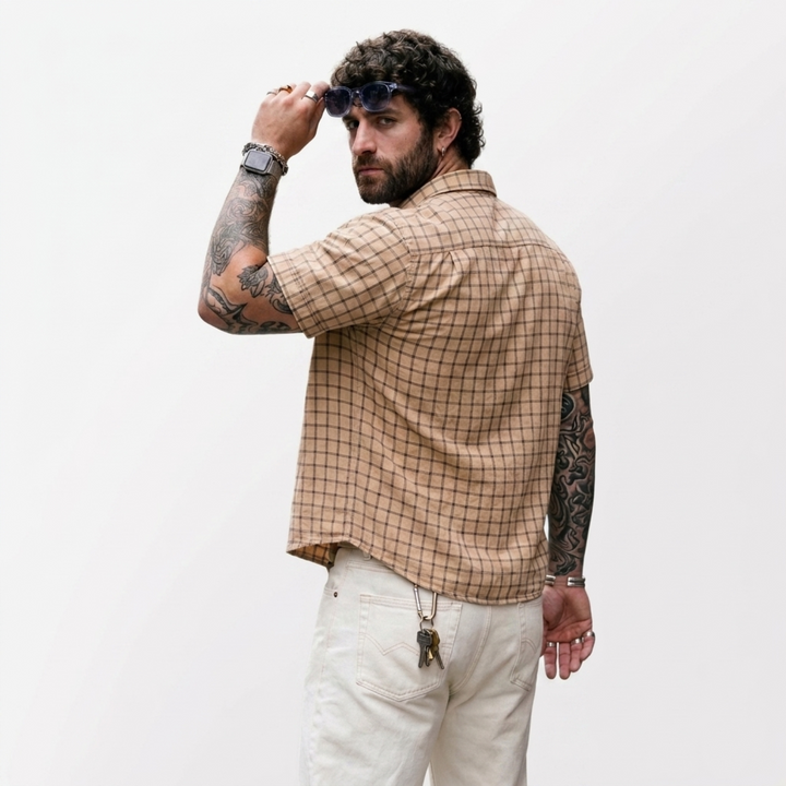 PLUS SIZE MEN’S CHECK SHIRT | XL-7XL