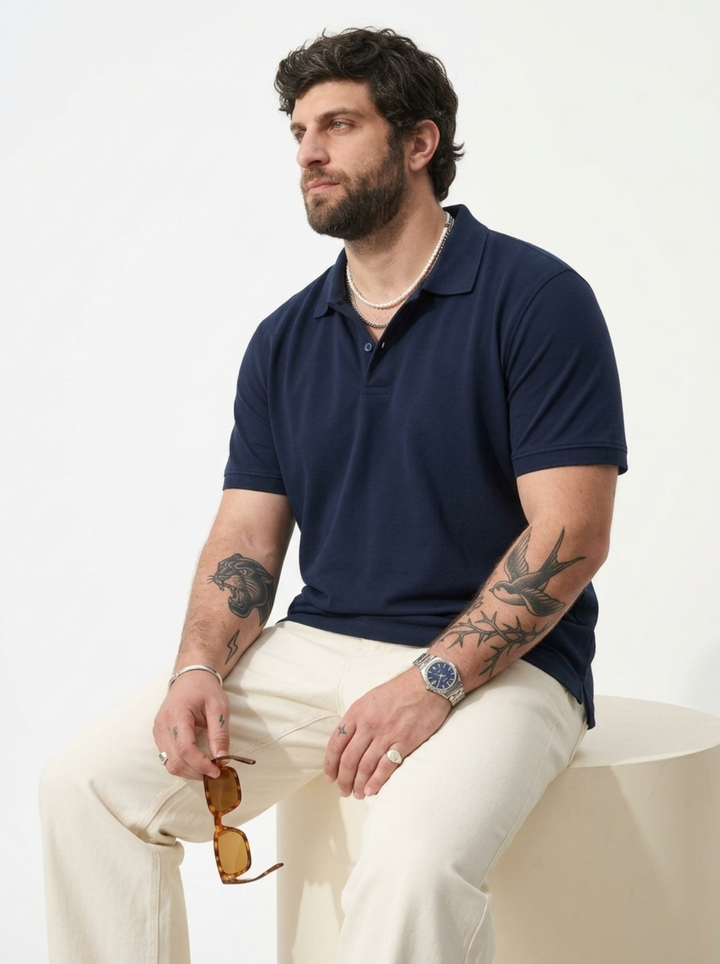 PLUS SIZE MEN SMART POLO | XL-7XL