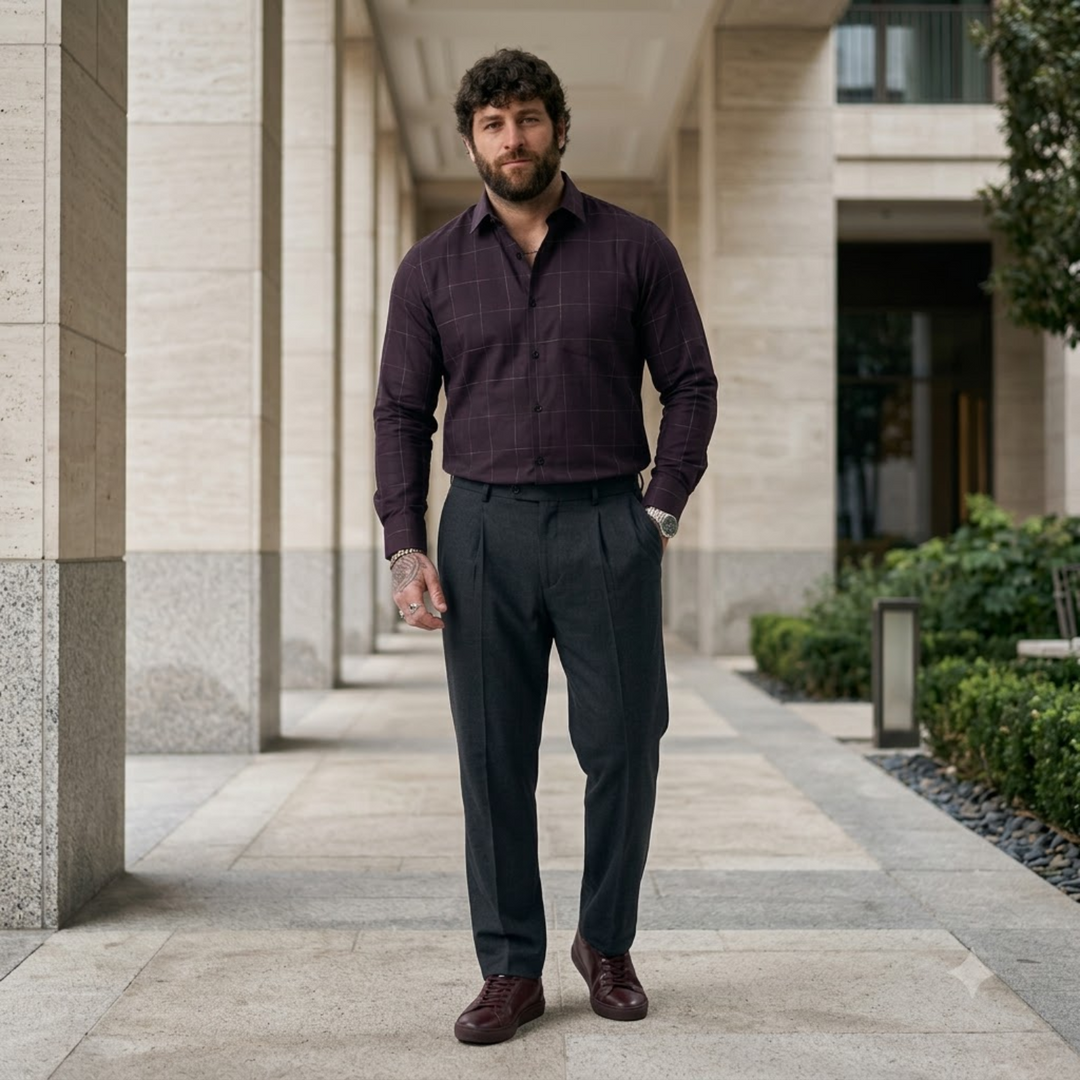 PLUS SIZE CHECK SHIRT FOR MEN | XL-7XL
