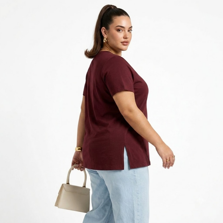 PLUS SIZE WOMEN’S SOLID TSHIRT | XL-7XL