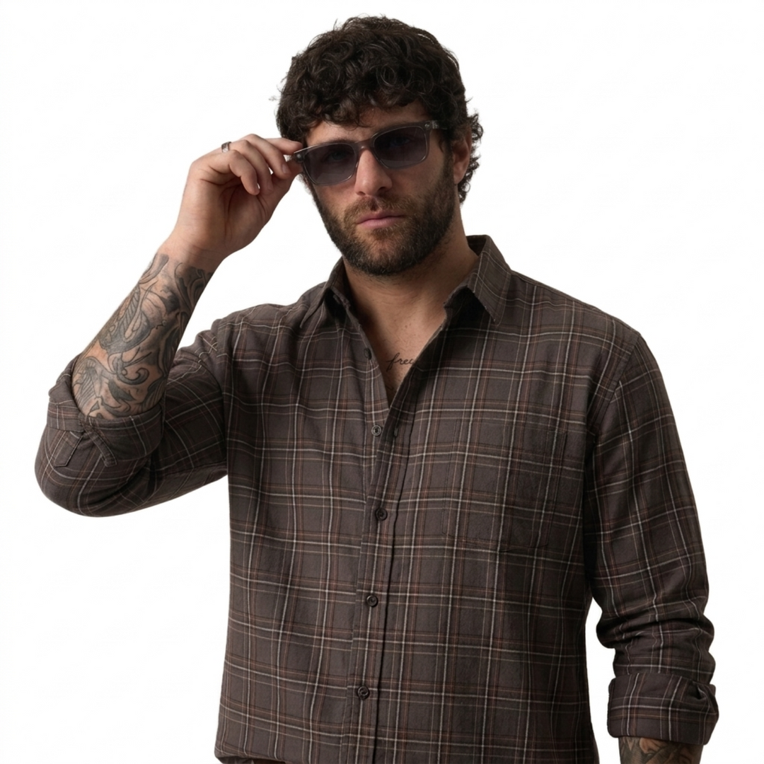 PLUS SIZE MEN’S CHECK SHIRT | XL-7XL