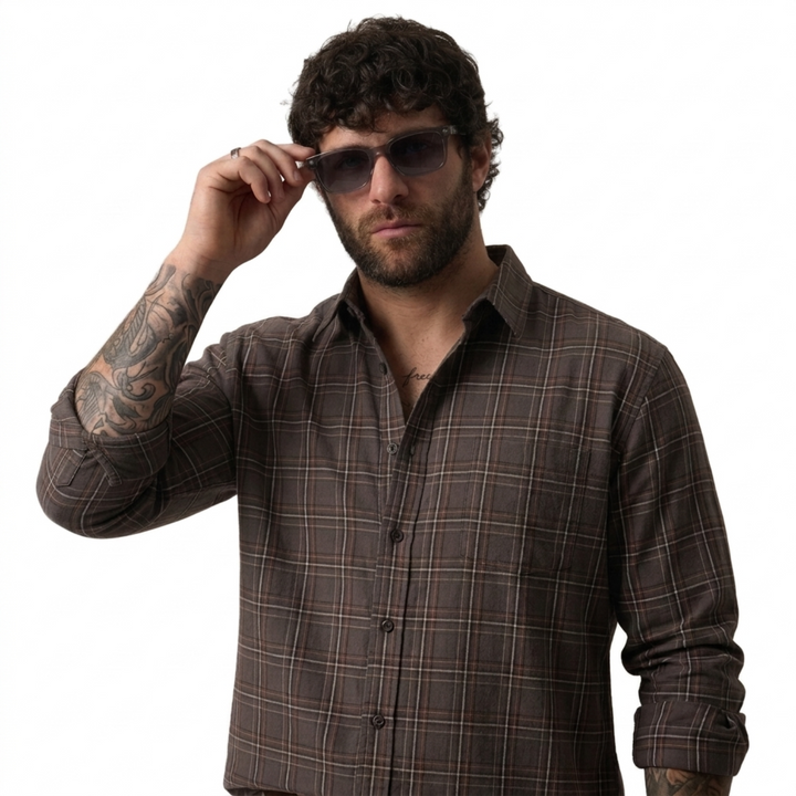 PLUS SIZE MEN’S CHECK SHIRT | XL-7XL