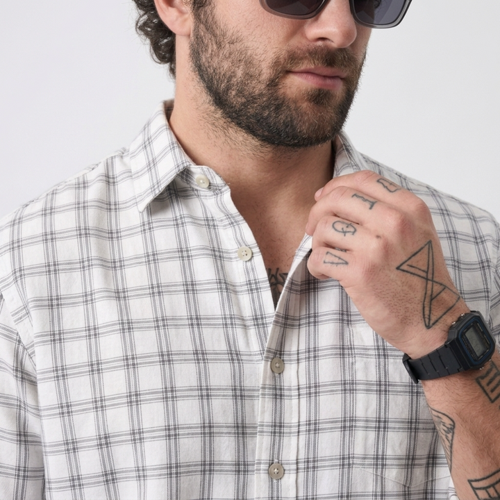 PLUS SIZE MEN’S CHECK SHIRT | XL-7XL