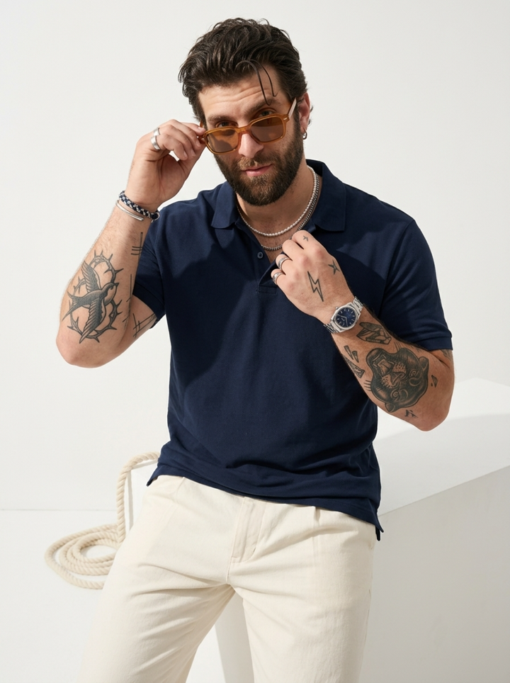 PLUS SIZE MEN SMART POLO | XL-7XL
