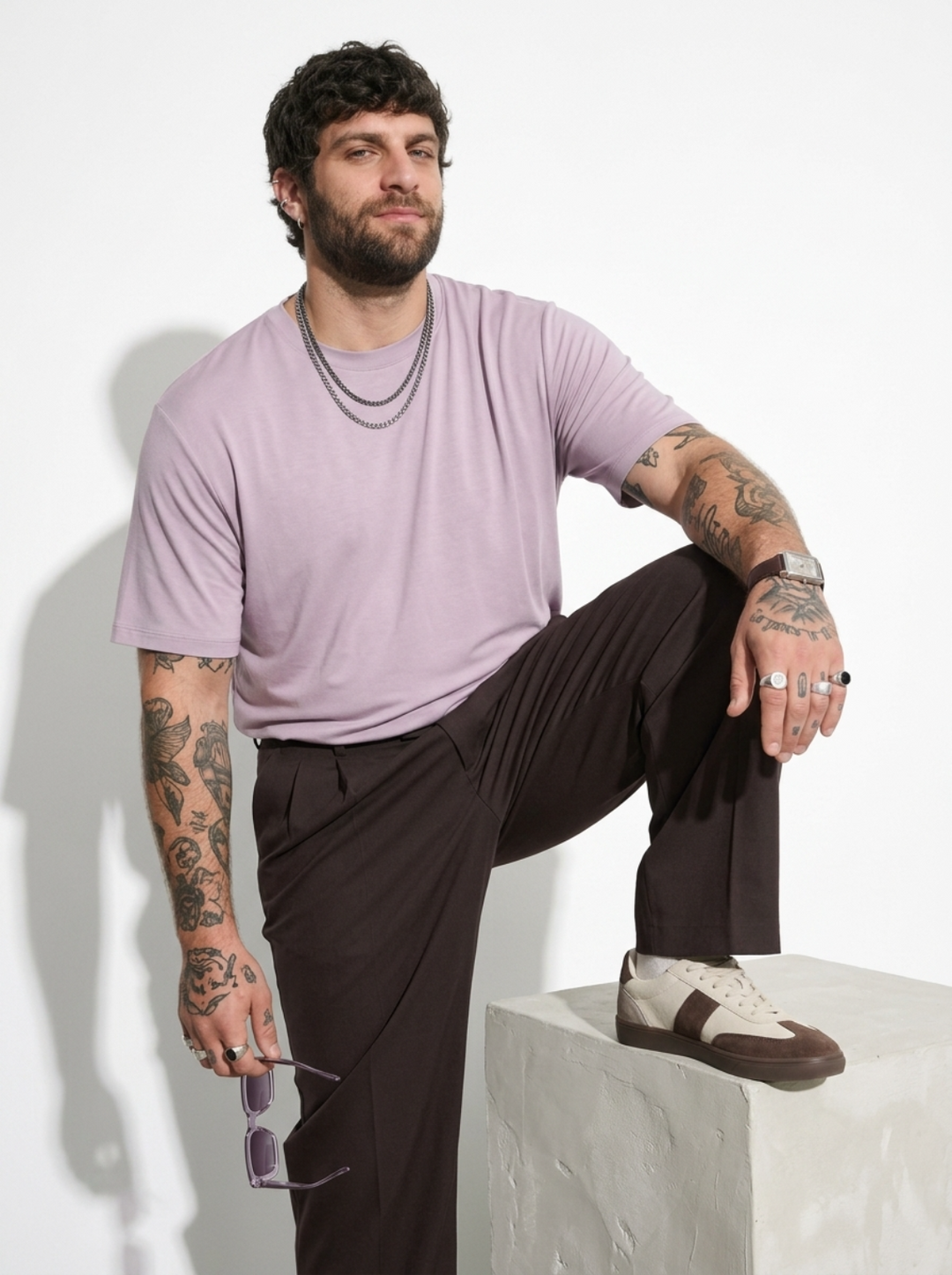 PLUS SIZE BAMBOO COTTON LYCRA T-SHIRT FOR MEN | XL-7XL