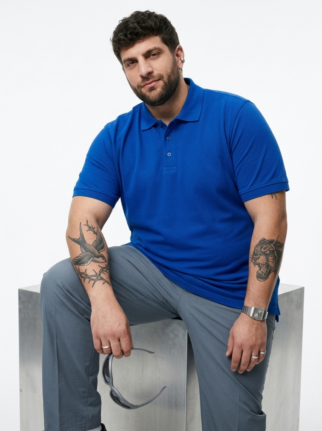 PLUS SIZE MEN SMART POLO | XL-7XL
