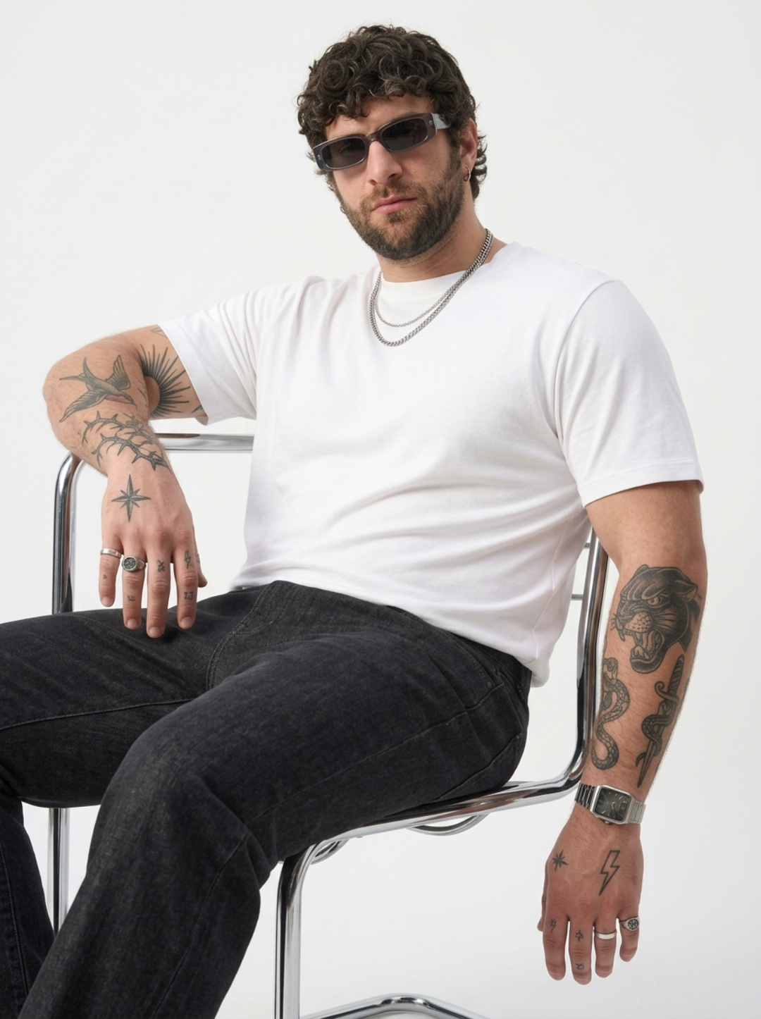 PLUS SIZE BAMBOO COTTON LYCRA T-SHIRT FOR MEN | XL-7XL