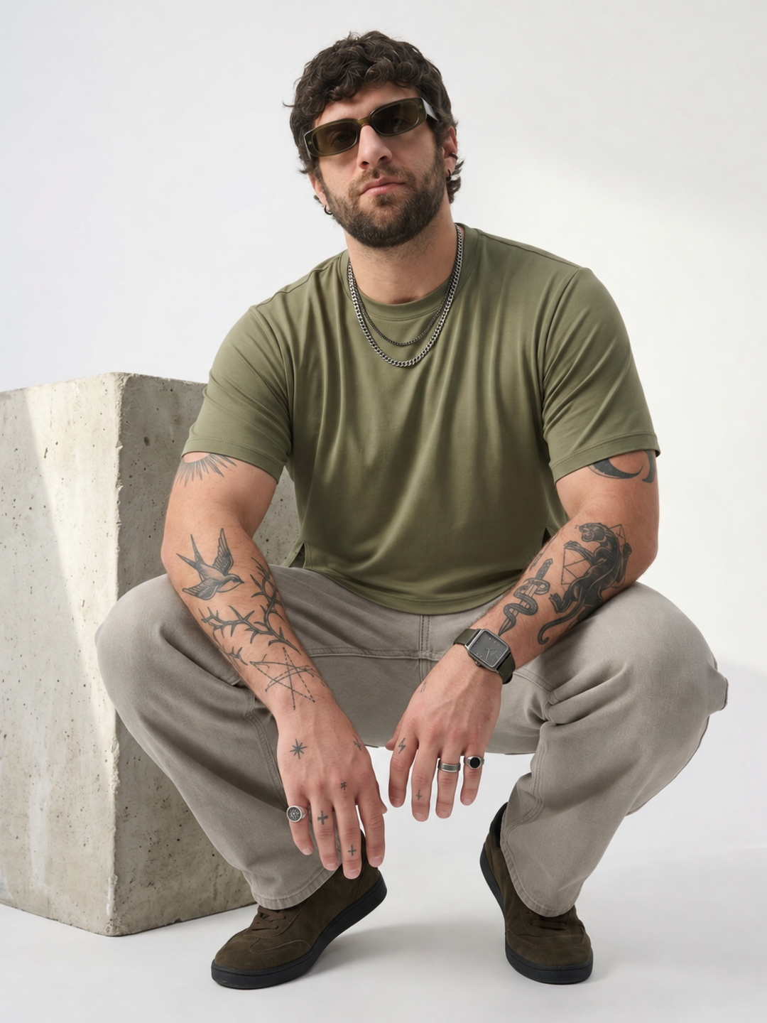 PLUS SIZE BAMBOO COTTON LYCRA T-SHIRT FOR MEN | XL-7XL