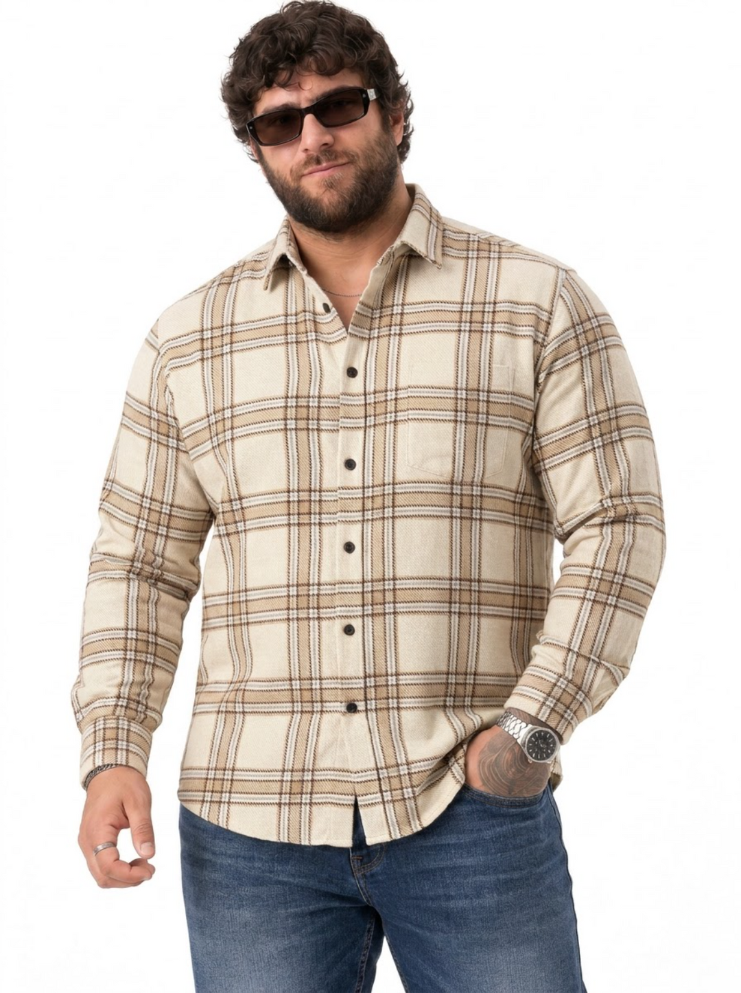 PLUS SIZE CHECK SHIRT FOR MEN | XL-7XL