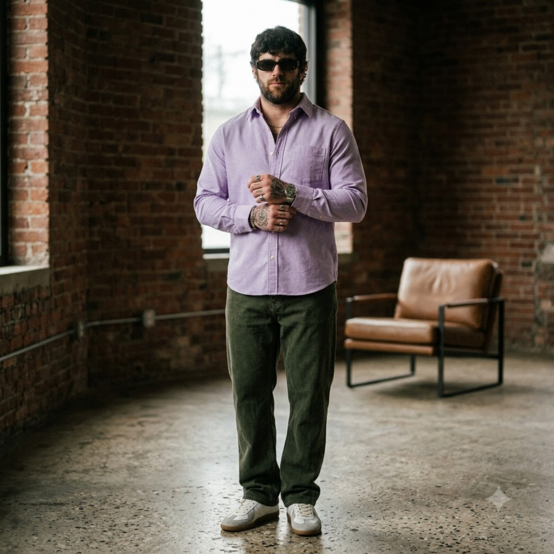 PLUS SIZE SOLID SHIRTS FOR MEN | XL-7XL
