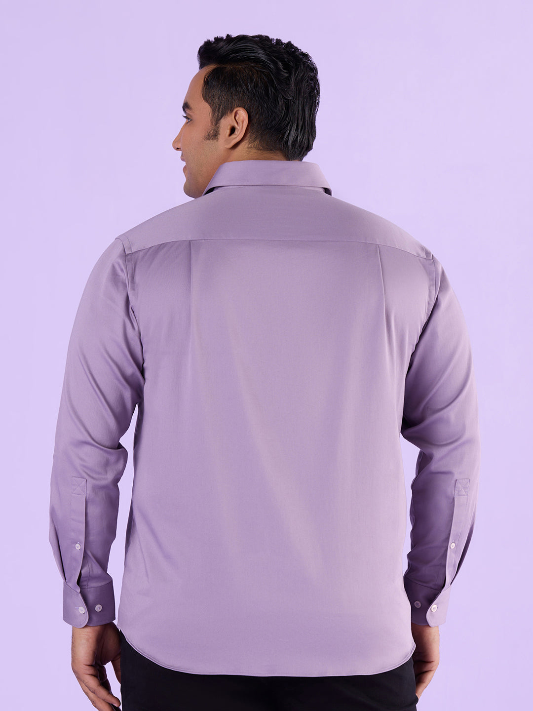 Move In Style Solid Satin Shirt