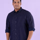 Plus Size Subtle Dobby Stripe Satin Shirt | XL-7XL