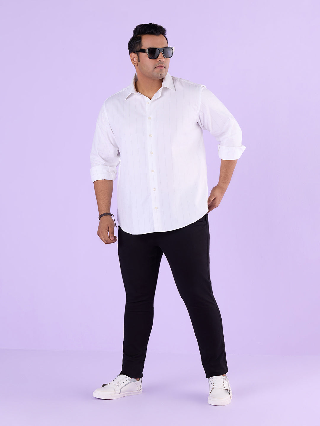 Men Must Have Solid Stretch Trouser | XL-7XL