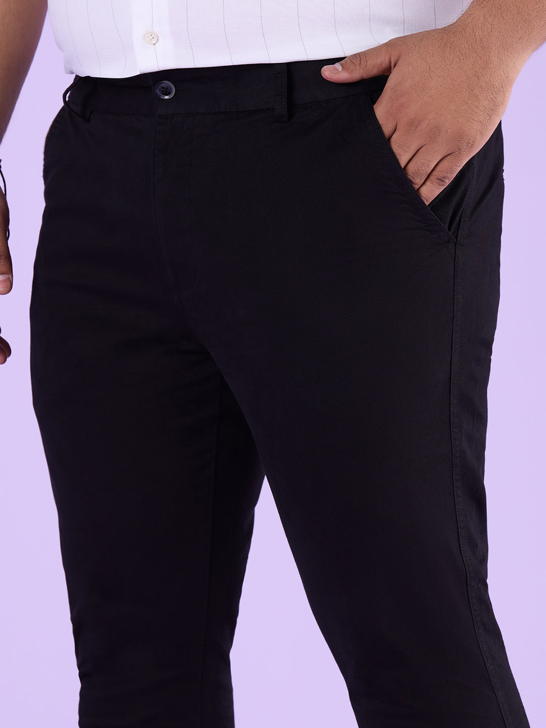 Men Must Have Solid Stretch Trouser | XL-7XL