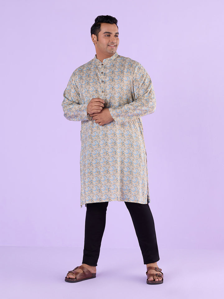 Plus Size Urban Ethnique Print Kurta | XL-7XL