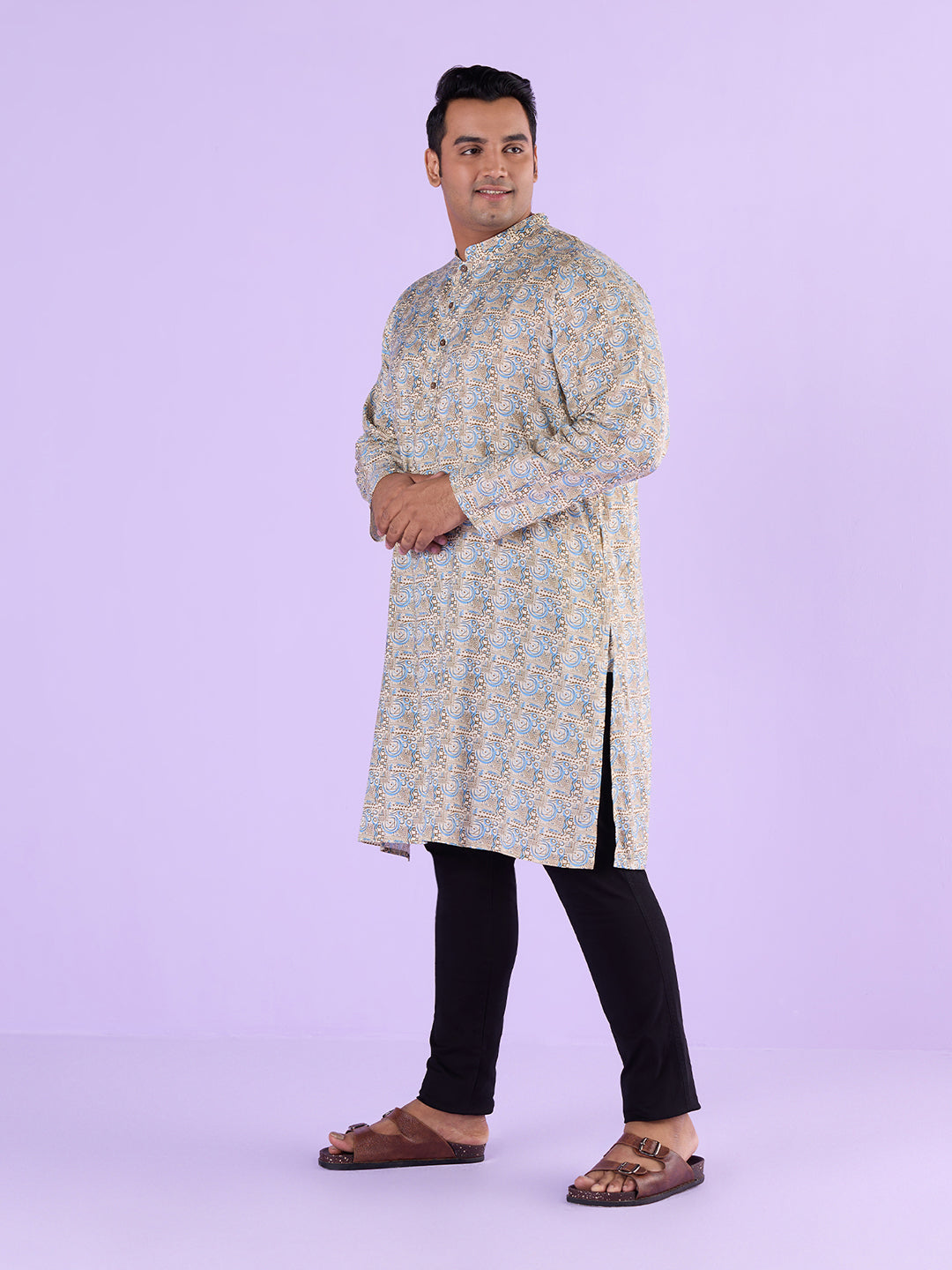 Plus Size Urban Ethnique Print Kurta | XL-7XL