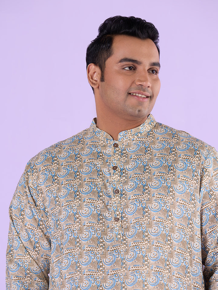 Plus Size Urban Ethnique Print Kurta | XL-7XL